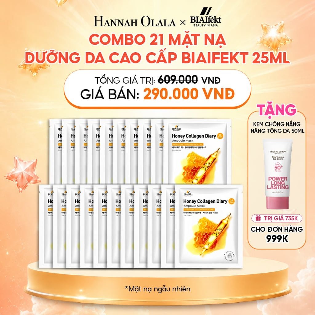  COMBO 21 MẶT NẠ DƯỠNG DA CAO CẤP BIAIFEKT 25ML 