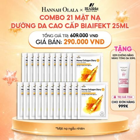  COMBO 21 MẶT NẠ DƯỠNG DA CAO CẤP BIAIFEKT 25ML 