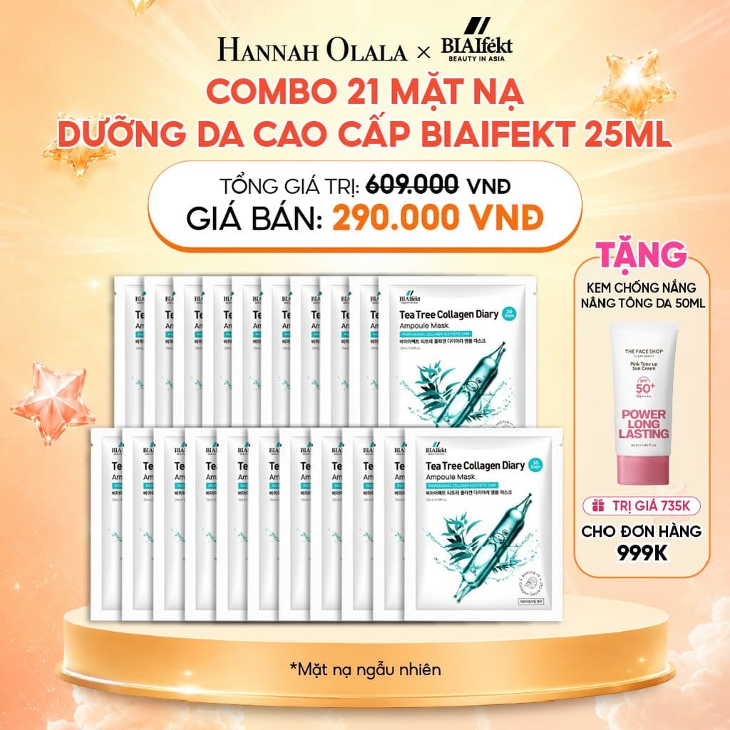  COMBO 21 MẶT NẠ DƯỠNG DA CAO CẤP BIAIFEKT 25ML 