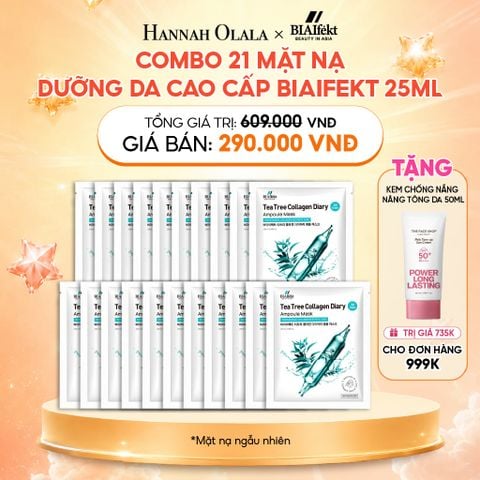  COMBO 21 MẶT NẠ DƯỠNG DA CAO CẤP BIAIFEKT 25ML 