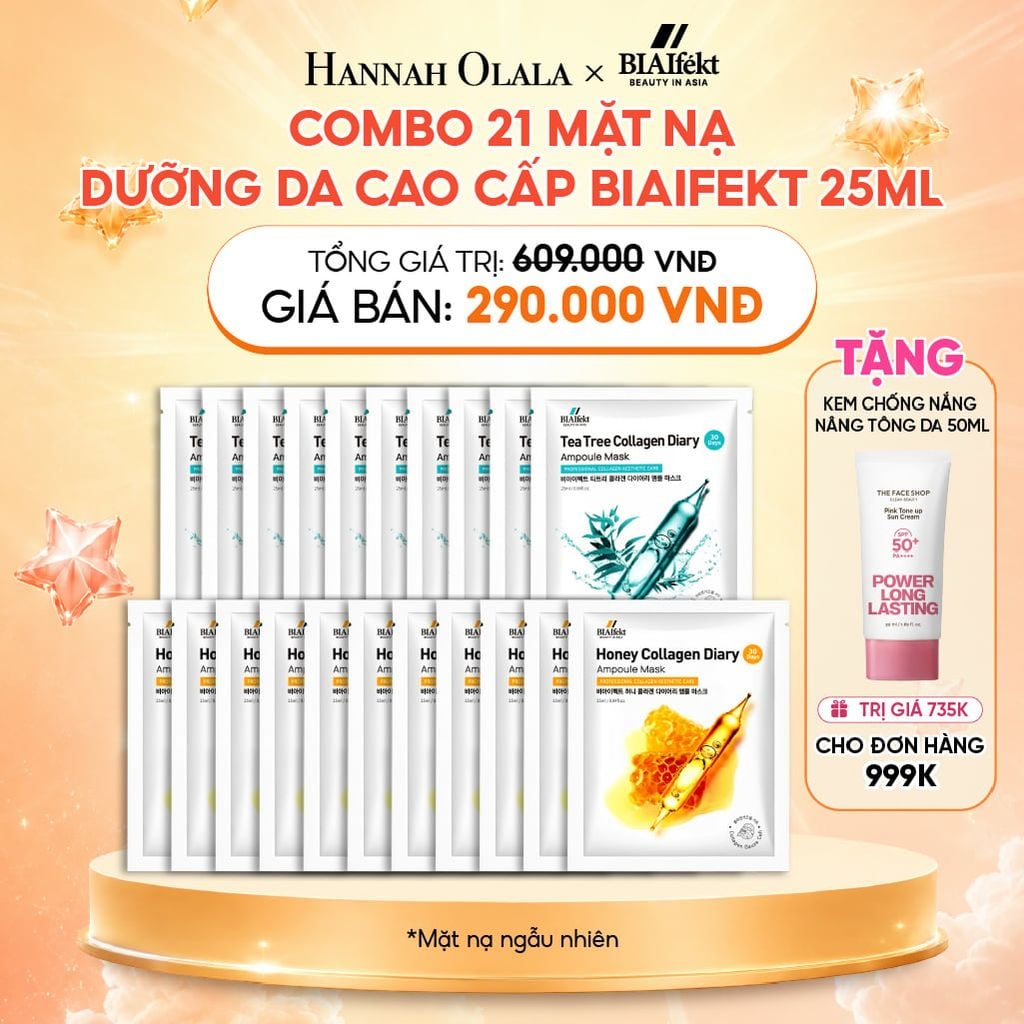  COMBO 21 MẶT NẠ DƯỠNG DA CAO CẤP BIAIFEKT 25ML 