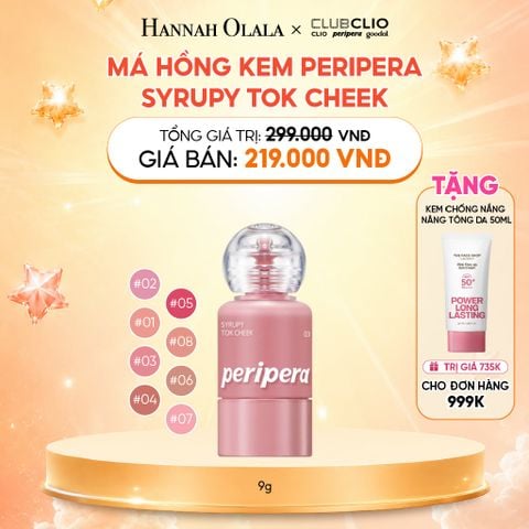  MÁ HỒNG KEM PERIPERA SYRUPY TOK CHEEK 9G 
