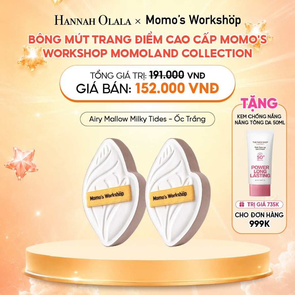  BÔNG MÚT TRANG ĐIỂM CAO CẤP MOMO'S WORKSHOP MOMOLAND COLLECTION 