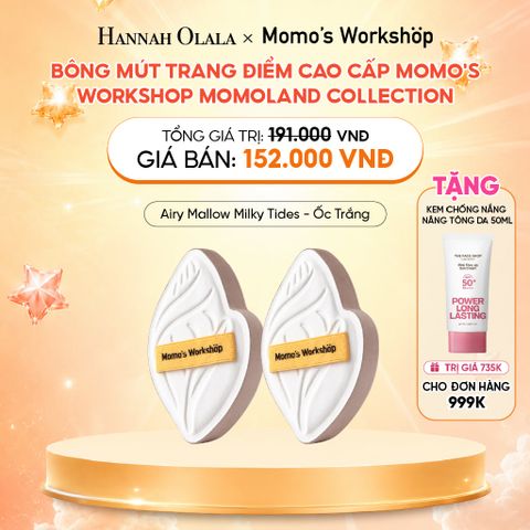  BÔNG MÚT TRANG ĐIỂM CAO CẤP MOMO'S WORKSHOP MOMOLAND COLLECTION 