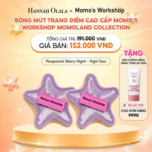  BÔNG MÚT TRANG ĐIỂM CAO CẤP MOMO'S WORKSHOP MOMOLAND COLLECTION 