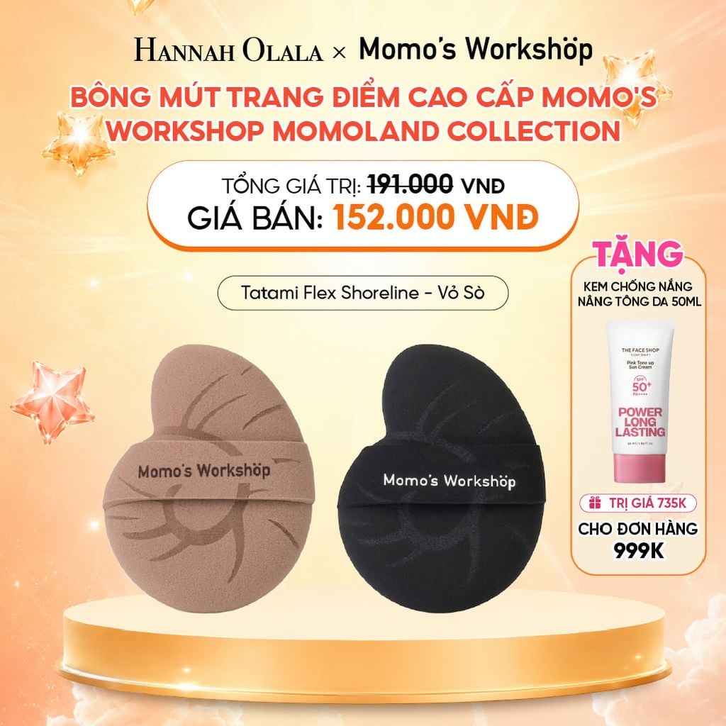  BÔNG MÚT TRANG ĐIỂM CAO CẤP MOMO'S WORKSHOP MOMOLAND COLLECTION 