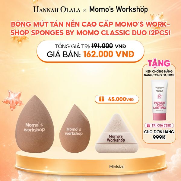  BÔNG MÚT TÁN NỀN CAO CẤP MOMO'S WORKSHOP SPONGES BY MOMO CLASSIC DUO (2PCS) 