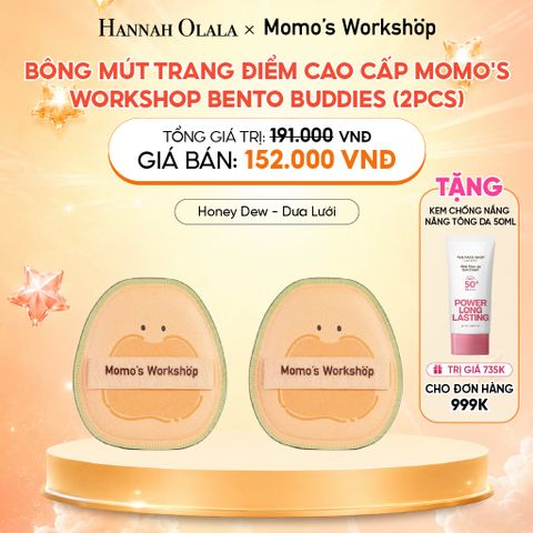 BÔNG MÚT TRANG ĐIỂM CAO CẤP MOMO'S WORKSHOP BENTO BUDDIES (2PCS) 