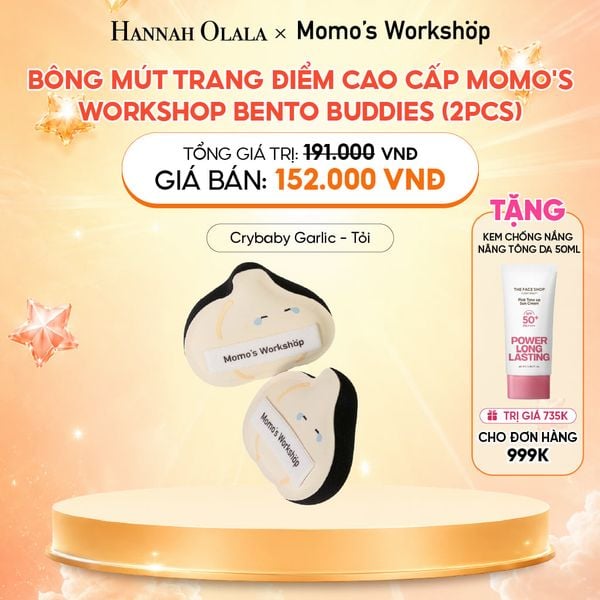  BÔNG MÚT TRANG ĐIỂM CAO CẤP MOMO'S WORKSHOP BENTO BUDDIES (2PCS) 