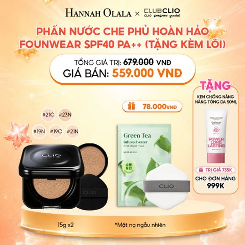  PHẤN NƯỚC CHE PHỦ HOÀN HẢO FOUNWEAR SPF40 PA++ (TẶNG KÈM LÕI) 