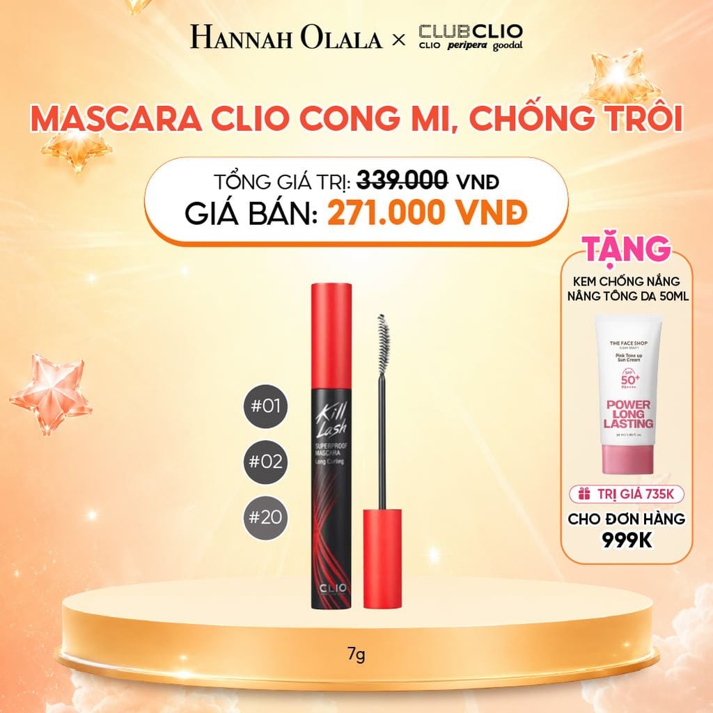  MASCARA CLIO CONG MI, CHỐNG TRÔI 