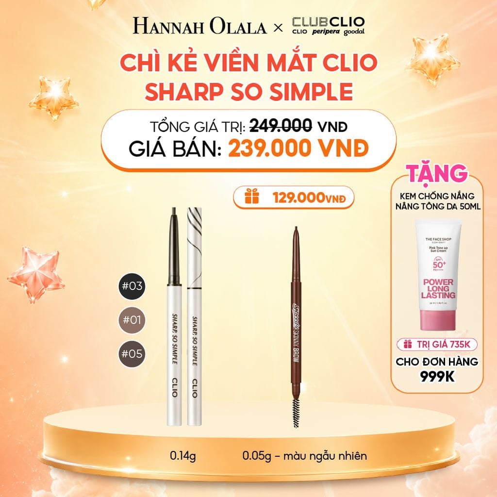  CHÌ KẺ VIỀN MẮT CLIO SHARP SO SIMPLE 0.14G 