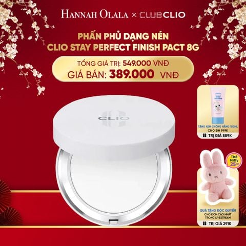  DEAL 4: PHẤN PHỦ DẠNG NÉN CLIO STAY PERFECT FINISH PACT 8G 
