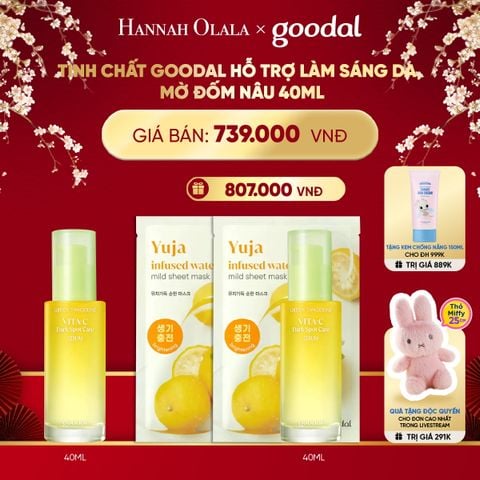  DEAL 3: TINH CHẤT GOODAL HỖ TRỢ LÀM SÁNG DA, MỜ ĐỐM NÂU 40ML 