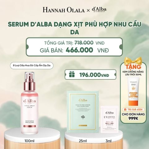  SERUM D'ALBA DẠNG XỊT PHÙ HỢP NHU CẦU DA - A581 