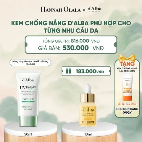  KEM CHỐNG NẮNG D'ALBA PHÙ HỢP CHO TỪNG NHU CẦU DA - A583 