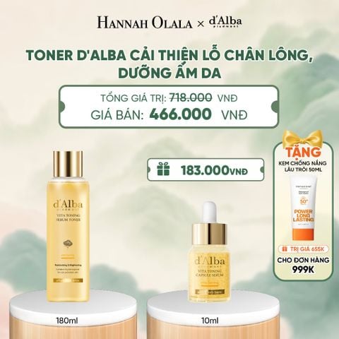  TONER D'ALBA CẢI THIỆN LỖ CHÂN LÔNG, DƯỠNG ẨM DA - A587 