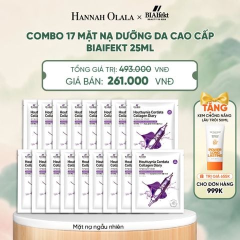  COMBO 17 MẶT NẠ DƯỠNG DA CAO CẤP BIAIFEKT 25ML - A529 