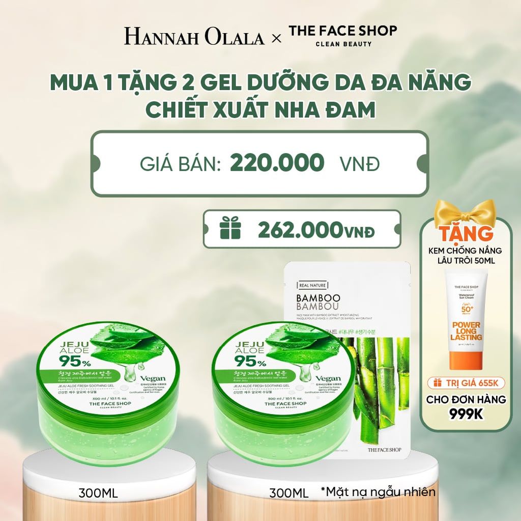  MUA 1 TẶNG 2 GEL DƯỠNG DA ĐA NĂNG CHIẾT XUẤT NHA ĐAM - A16 