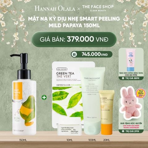  DEAL 10: MẶT NẠ KỲ DỊU NHẸ SMART PEELING MILD PAPAYA 150ML 