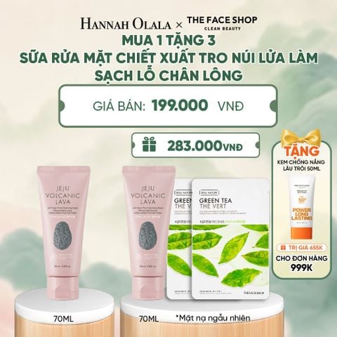  MUA 1 TẶNG 3 SỮA RỬA MẶT CHIẾT XUẤT TRO NÚI LỬA LÀM SẠCH LỖ CHÂN LÔNG 70ML - A18 