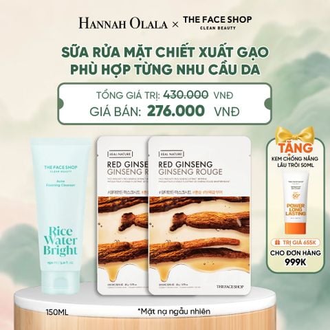  SỮA RỬA MẶT CHIẾT XUẤT GẠO PHÙ HỢP TỪNG NHU CẦU DA - A20 