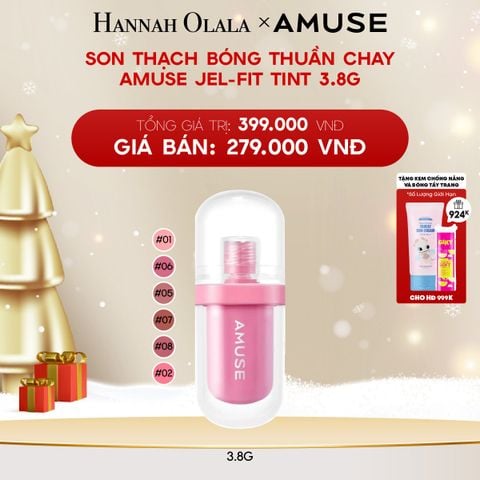  A787_DEAL 3: SON THẠCH BÓNG THUẦN CHAY AMUSE JEL-FIT TINT 3.8G 