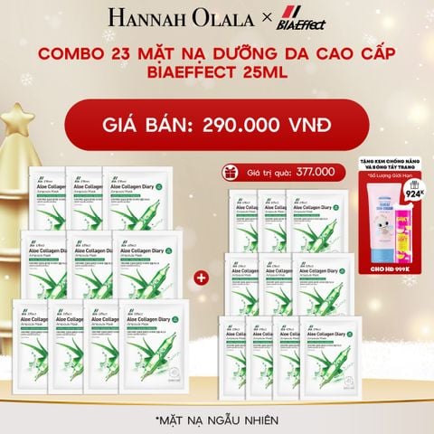  A800_DEAL 1: COMBO 23 MẶT NẠ DƯỠNG DA CAO CẤP BIAEFFECT 25ML 