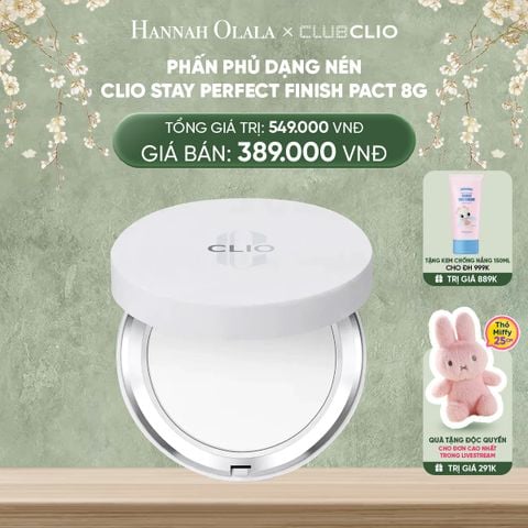  DEAL 4: PHẤN PHỦ DẠNG NÉN CLIO STAY PERFECT FINISH PACT 8G 