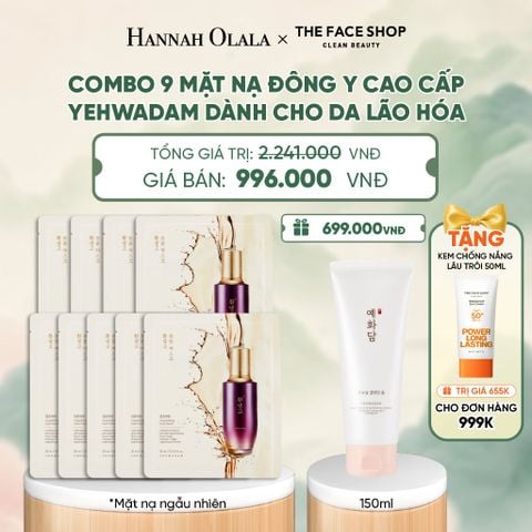  COMBO 9 MẶT NẠ ĐÔNG Y CAO CẤP YEHWADAM DÀNH CHO DA LÃO HÓA - A26 