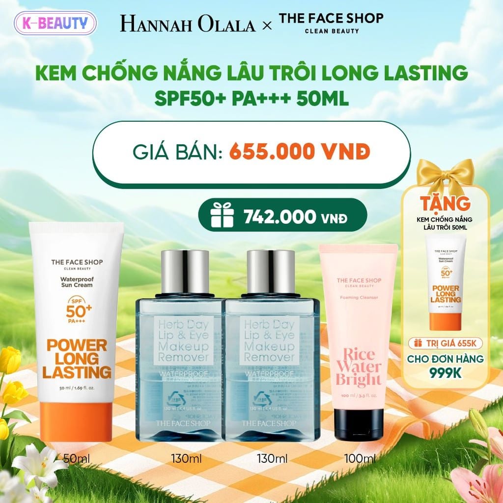  KEM CHỐNG NẮNG LÂU TRÔI LONG LASTING SPF50+ PA+++ 50ML_K152 