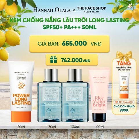  KEM CHỐNG NẮNG LÂU TRÔI LONG LASTING SPF50+ PA+++ 50ML 