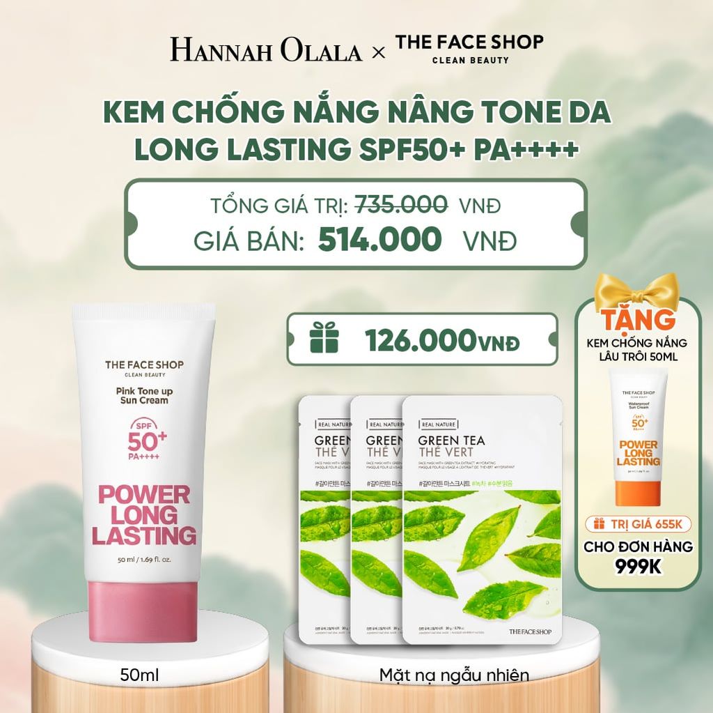 KEM CHỐNG NẮNG NÂNG TONE DA LONG LASTING SPF50+ PA++++ - A32 