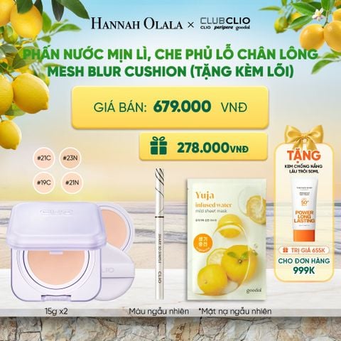  PHẤN NƯỚC MỊN LÌ, CHE PHỦ LỖ CHÂN LÔNG MESH BLUR (TẶNG KÈM LÕI) 