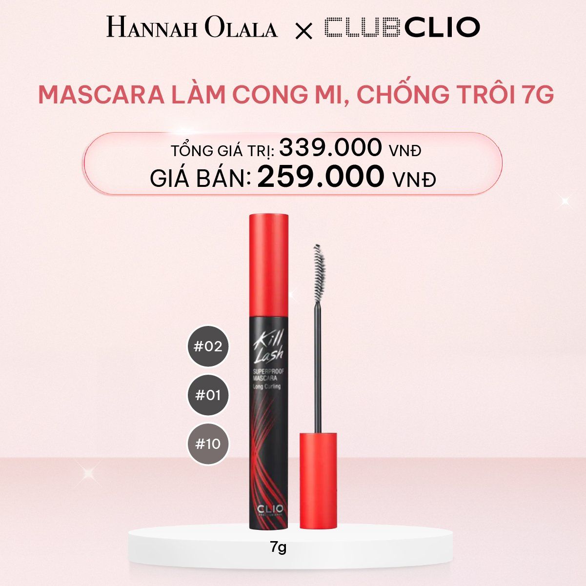  E611_DEAL 7: MASCARA LÀM CONG MI, CHỐNG TRÔI 7G 
