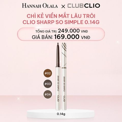  DEAL 10: CHÌ KẺ VIỀN MẮT LÂU TRÔI CLIO SHARP SO SIMPLE 0.14G 