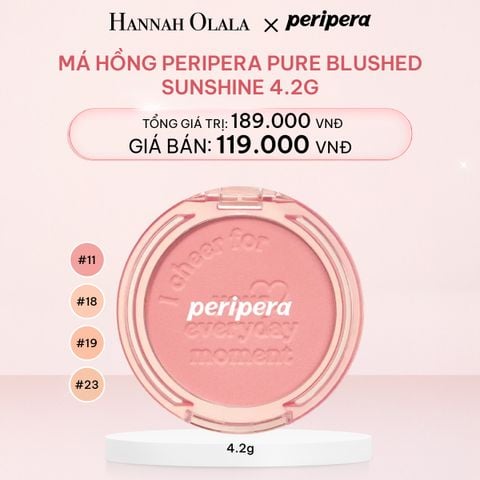  E643_DEAL 1: MÁ HỒNG PERIPERA PURE BLUSHED SUNSHINE 4.2G 