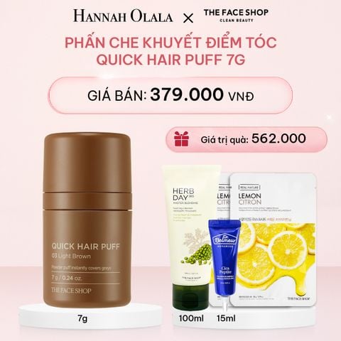  E659_DEAL 3: PHẤN CHE KHUYẾT ĐIỂM TÓC QUICK HAIR PUFF 7G 