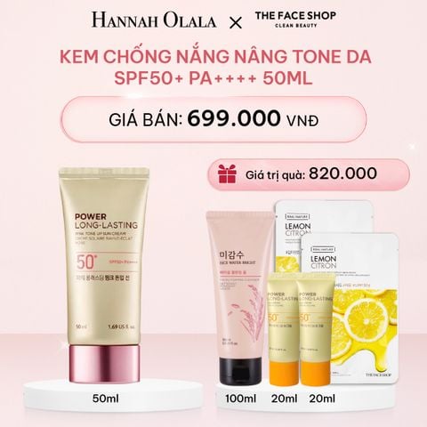  E665_DEAL 8: Kem Chống Nắng Nâng Tone Da Spf50+ Pa++++ 50ml 