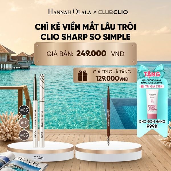  CHÌ KẺ VIỀN MẮT CLIO SHARP SO SIMPLE WATERPROOF PENCIL LINER 0.14G_ D429 
