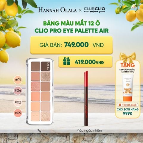  BẢNG MÀU MẮT 12 Ô CLIO PRO EYE PALETTE AIR 