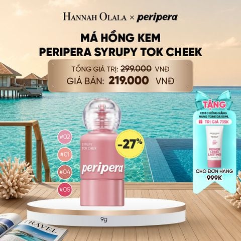  MÁ HỒNG KEM PERIPERA SYRUPY TOK CHEEK 9G_ D2232 