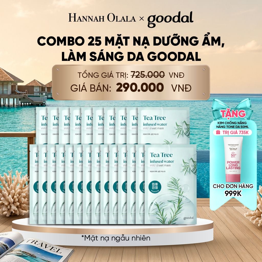  COMBO 25 MẶT NẠ DƯỠNG ẨM, LÀM SÁNG DA GOODAL 20G_ D918 
