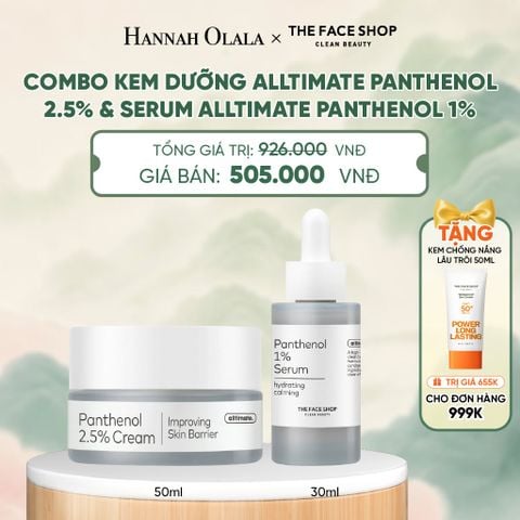  COMBO KEM DƯỠNG ALLTIMATE PANTHENOL 2.5% & SERUM ALLTIMATE PANTHENOL 1% - A40 