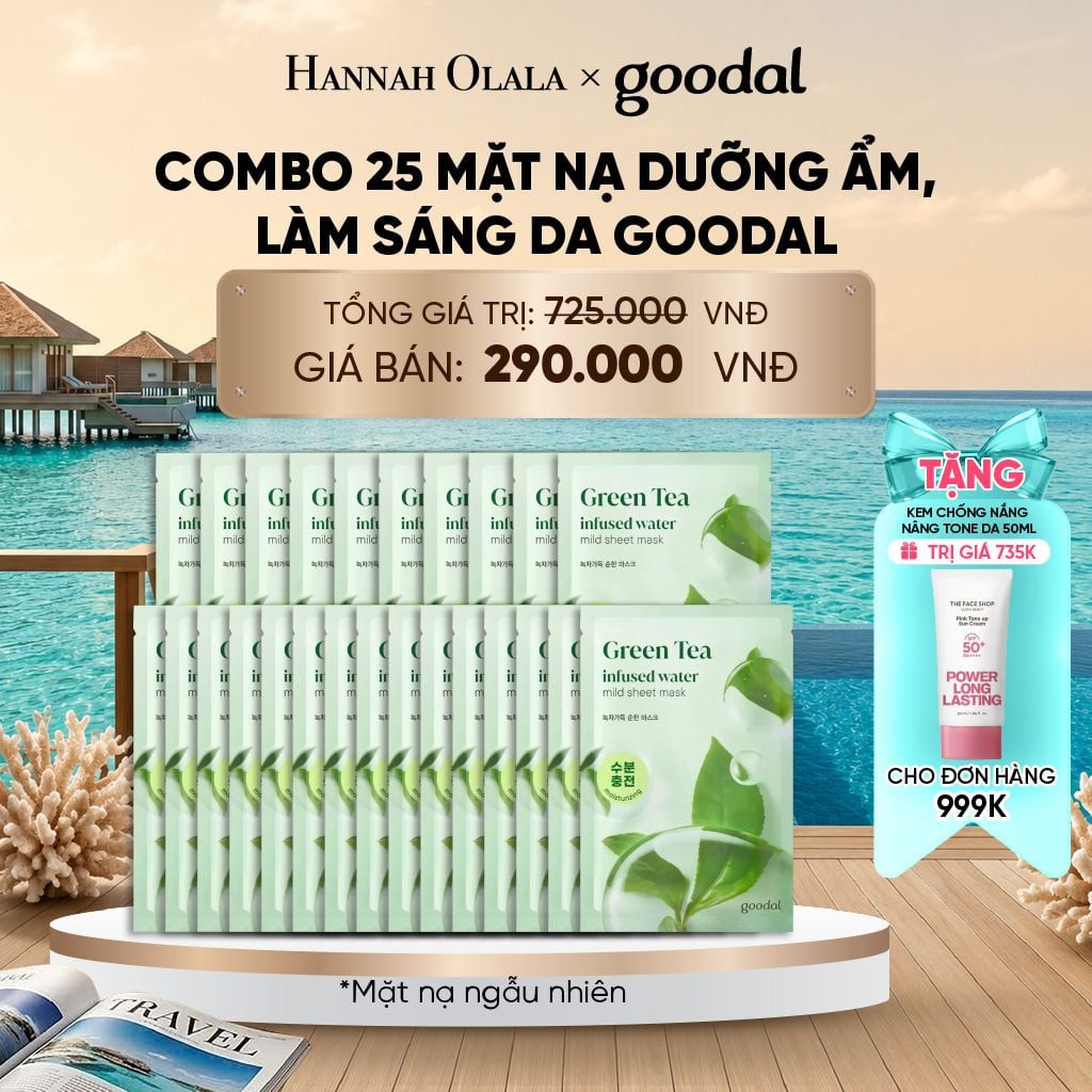  COMBO 25 MẶT NẠ DƯỠNG ẨM, LÀM SÁNG DA GOODAL 20G_ D918 
