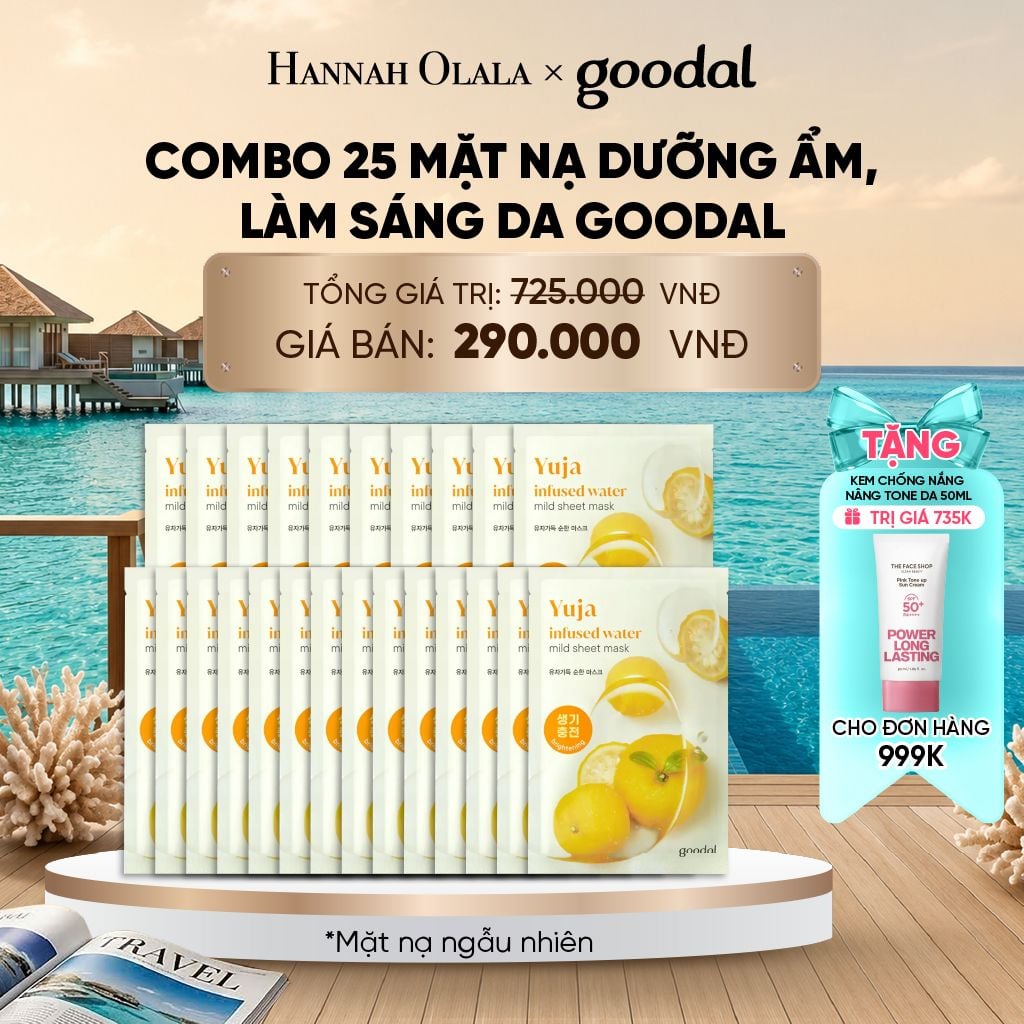  COMBO 25 MẶT NẠ DƯỠNG ẨM, LÀM SÁNG DA GOODAL 20G_ D918 