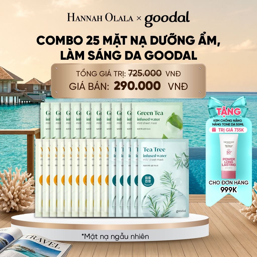 COMBO 25 MẶT NẠ DƯỠNG ẨM, LÀM SÁNG DA GOODAL 20G_ D918 