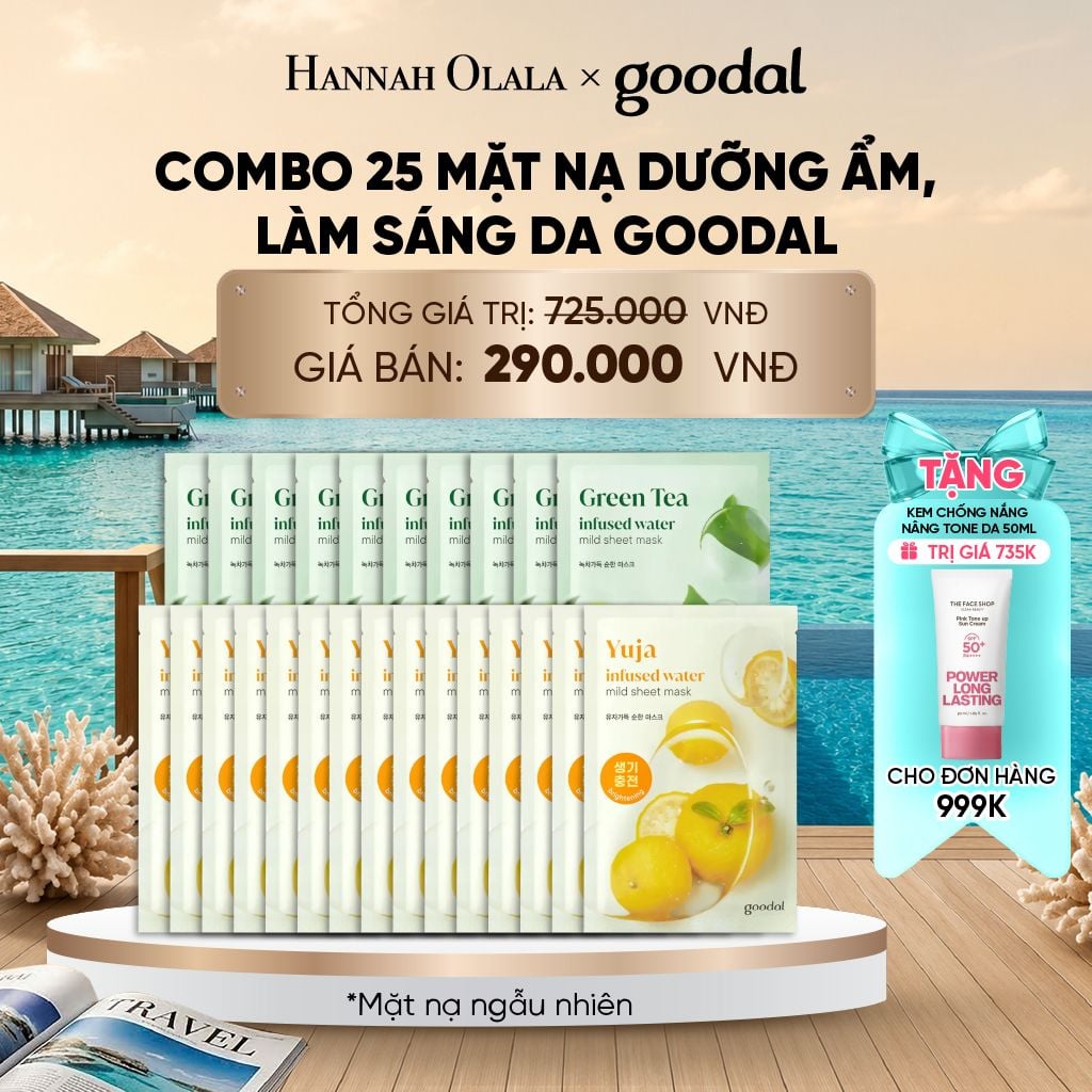  COMBO 25 MẶT NẠ DƯỠNG ẨM, LÀM SÁNG DA GOODAL 20G_ D918 