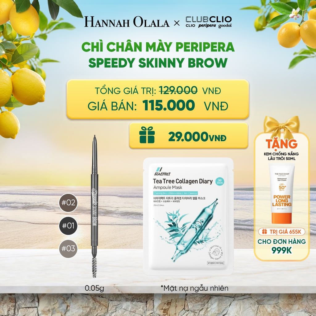  CHÌ CHÂN MÀY PERIPERA SPEEDY SKINNY BROW - A1707 