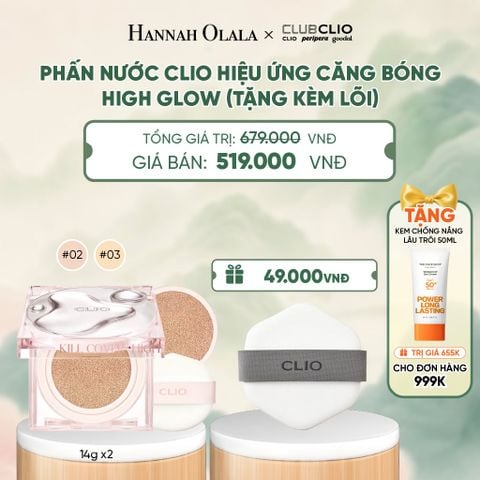  PHẤN NƯỚC CLIO HIỆU ỨNG CĂNG BÓNG HIGH GLOW (TẶNG KÈM LÕI) - A542 
